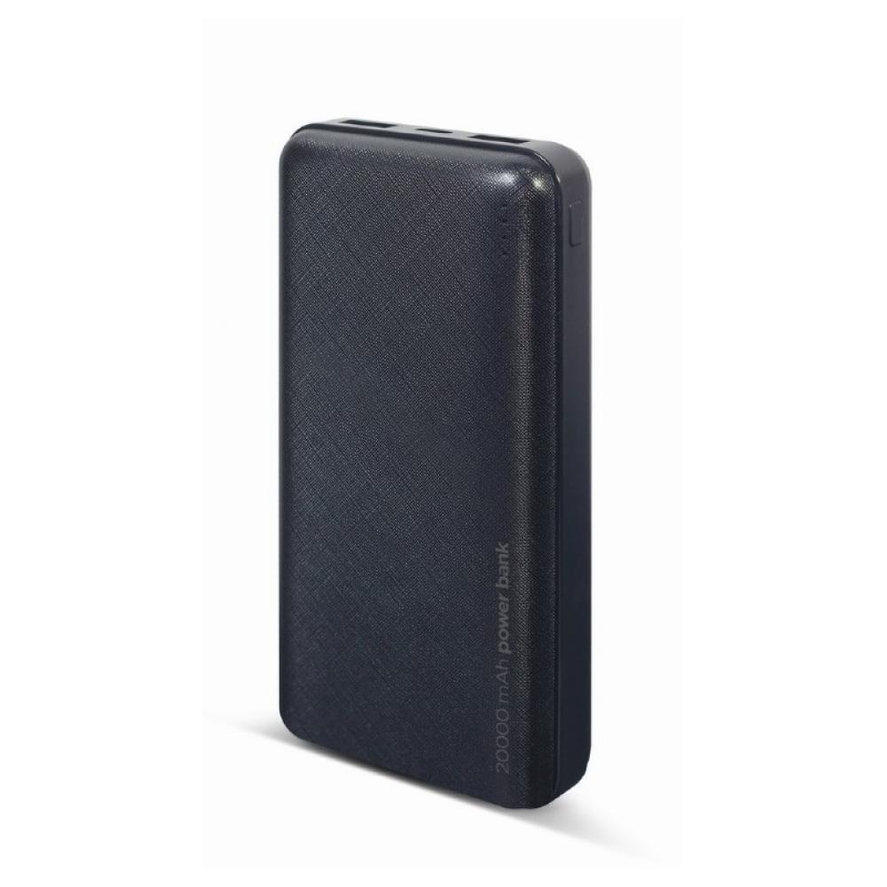 Gembird - PB20-02 batería externa Polímero de litio 20000 mAh Negro