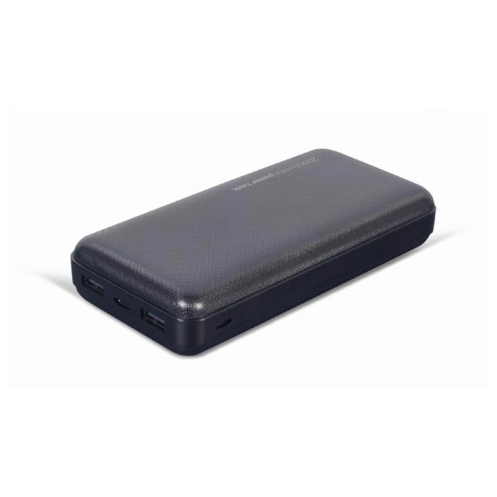 Gembird - PB20-02 batería externa Polímero de litio 20000 mAh Negro