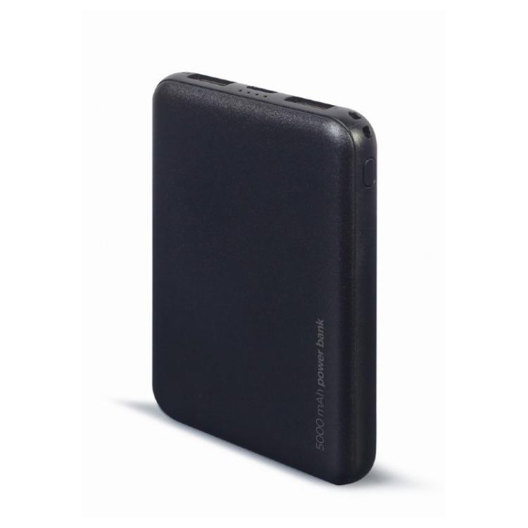Gembird - PB05-02 batería externa Polímero de litio 5000 mAh Negro