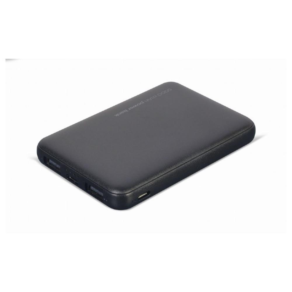 Gembird - PB05-02 batería externa Polímero de litio 5000 mAh Negro
