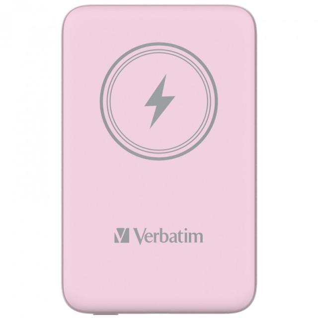 Verbatim - Charge ''n'' Go Polímero de litio 10000 mAh Cargador inalámbrico Rosa