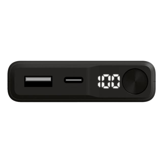 Ksix - Powerbank magnética 10.000 mAh, Compatible MagSafe, Power Delivery, 22,5 W, Cable USB-A a USB-C, Carga simultánea, Negro