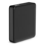 Ksix - Powerbank Nano 5.000 mAh, Tamaño de bolsillo, Power Delivery, 20 W, Cable USB-C a USB-C, Indicadores LED, Negro