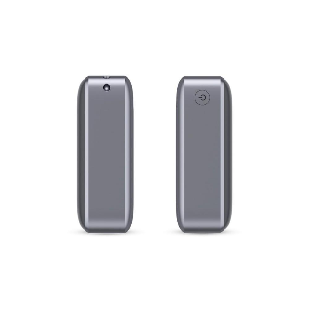 Ksix - Powerbank 10.000 mAh, Carga rápida 22,5 W PD, Carga simultánea, Cable Convertible USB-C + lazo, Pantalla LED, Gris