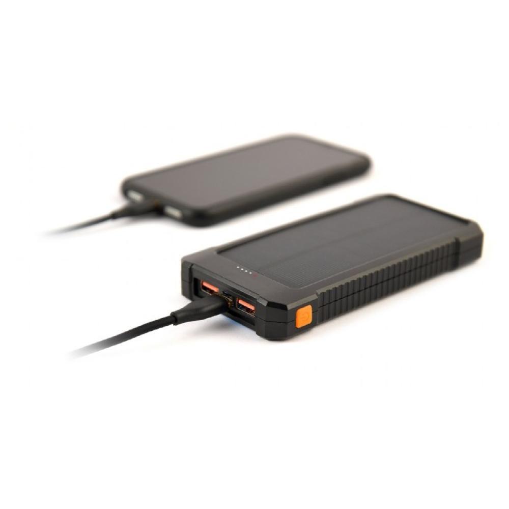 Gembird - PB10-SOLAR-1 batería externa Polímero de litio 10000 mAh Negro