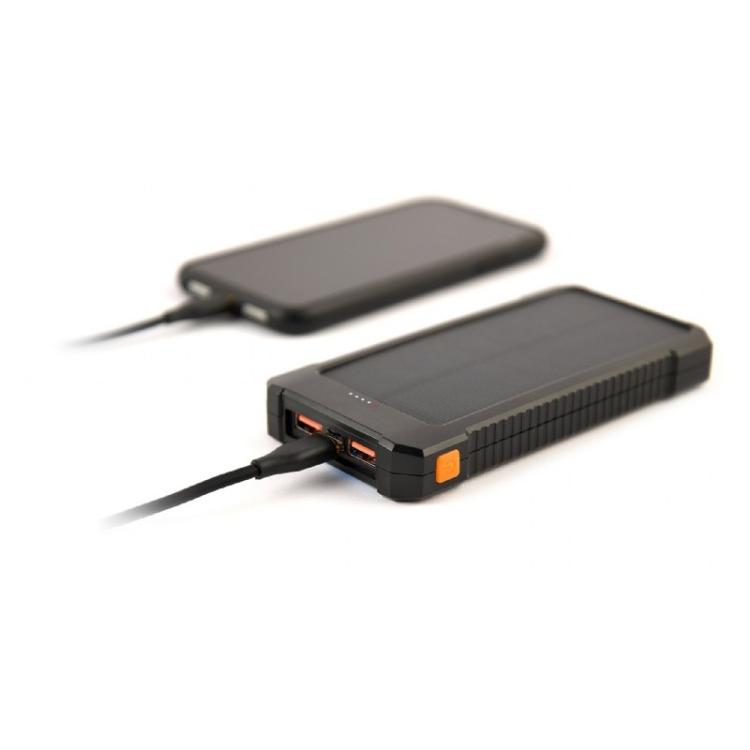 Gembird - PB10-SOLAR-1 batería externa Polímero de litio 10000 mAh Negro