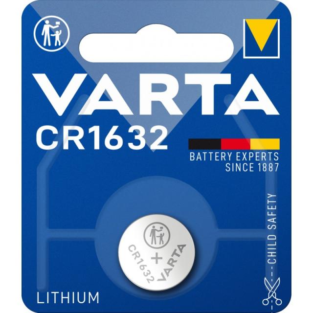 Varta - 1x 3V CR 1632 Batería de un solo uso CR1632 Litio