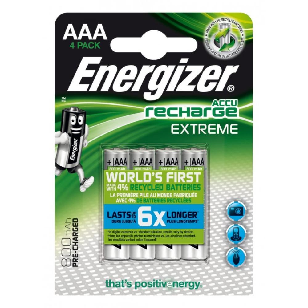 Energizer - Accu Recharge Extreme 800 AAA BP4 Batería recargable Níquel-metal hidruro (NiMH)