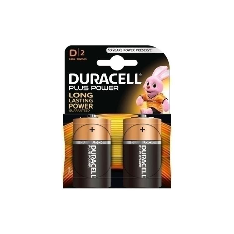 Duracell - PILAS DURACELL D PLUS (MN1300-LR20) B/2
