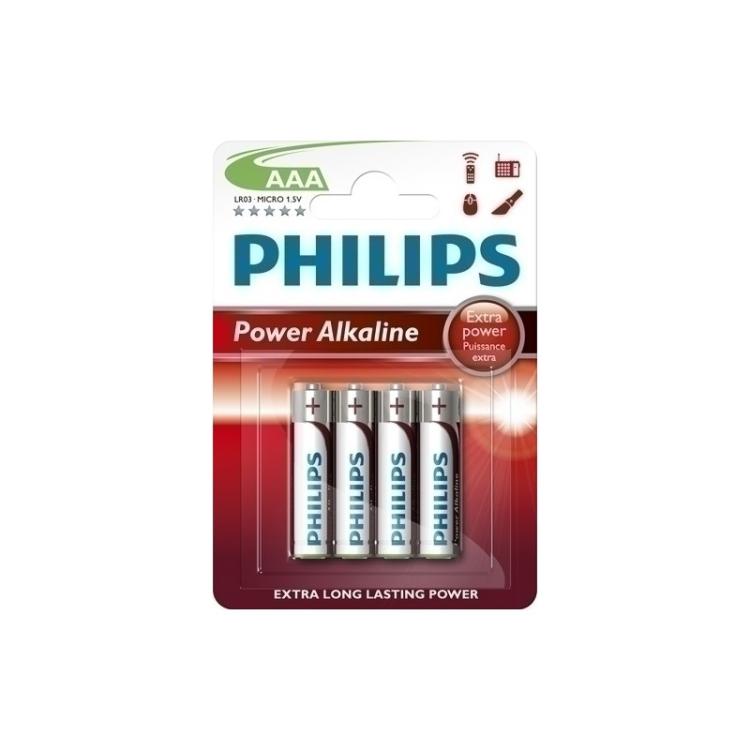 Philips - PILAS PHILIPS LR03 SUPER ALCALINA B/4 - Pack de 12 unidades