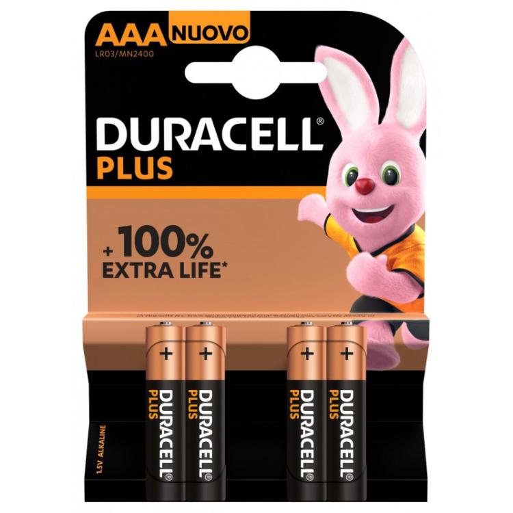 Duracell - Plus 100 Batería de un solo uso AAA Alcalino