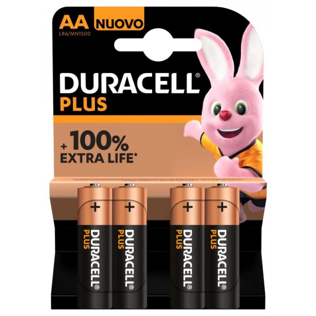 Duracell - Plus 100 Batería de un solo uso AA Alcalino