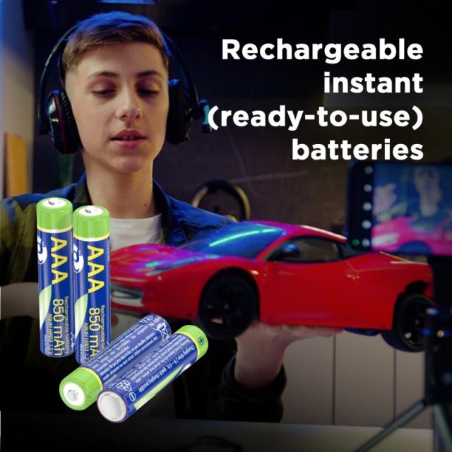 Gembird - EG-BA-AAA8R4-01 pila doméstica Batería recargable AAA Níquel-metal hidruro (NiMH)