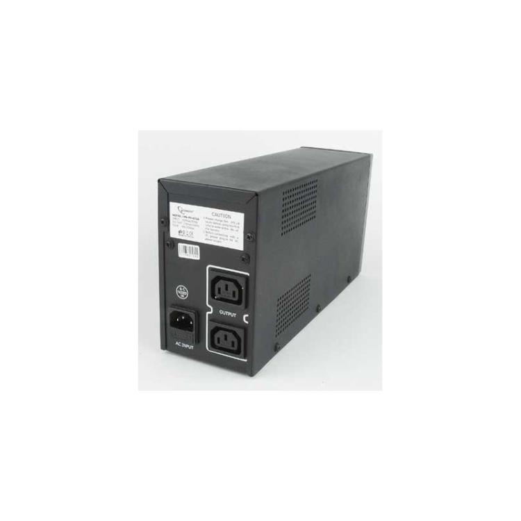 Gembird - UPS-PC-652A sistema de alimentación ininterrumpida (UPS) Línea interactiva 0,65 kVA 390 W 3 salidas AC