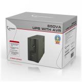 Gembird - UPS-PC-652A sistema de alimentación ininterrumpida (UPS) Línea interactiva 0,65 kVA 390 W 3 salidas AC
