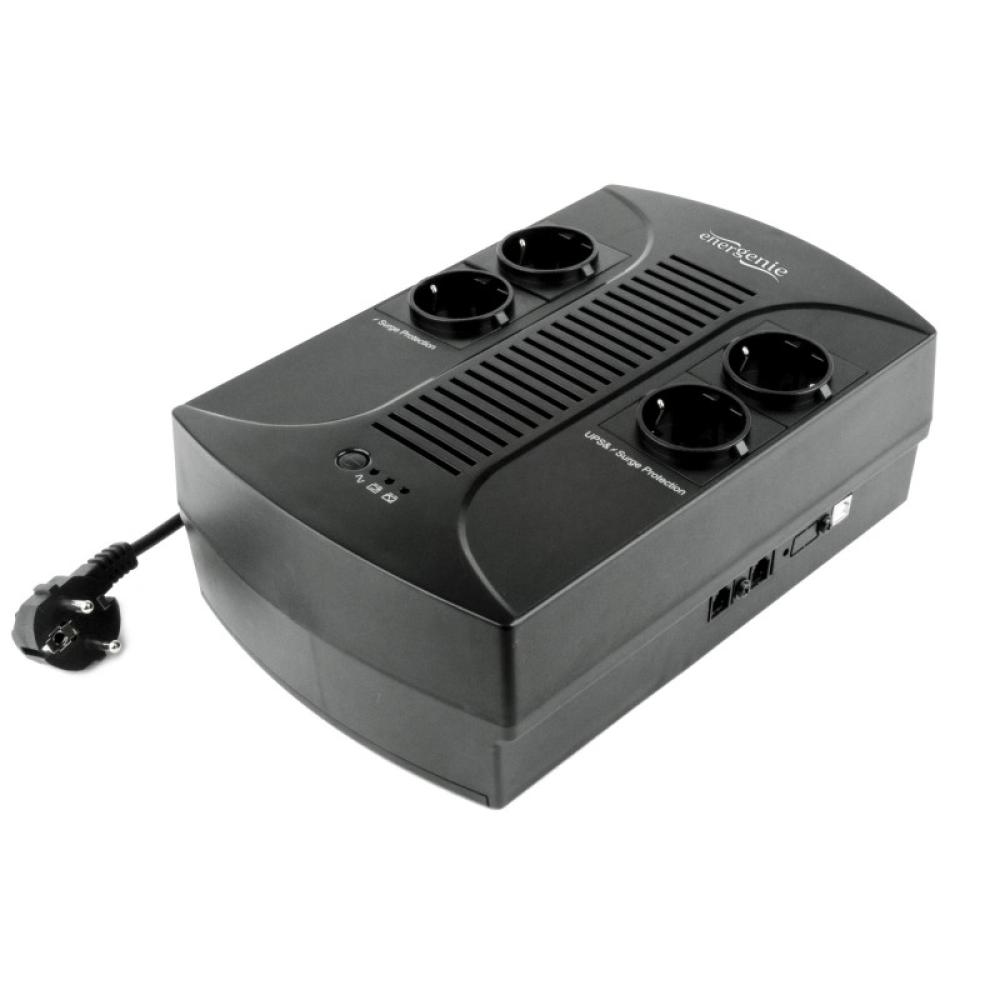 Gembird - EG-UPS-001 sistema de alimentación ininterrumpida (UPS) 0,65 kVA 390 W 4 salidas AC
