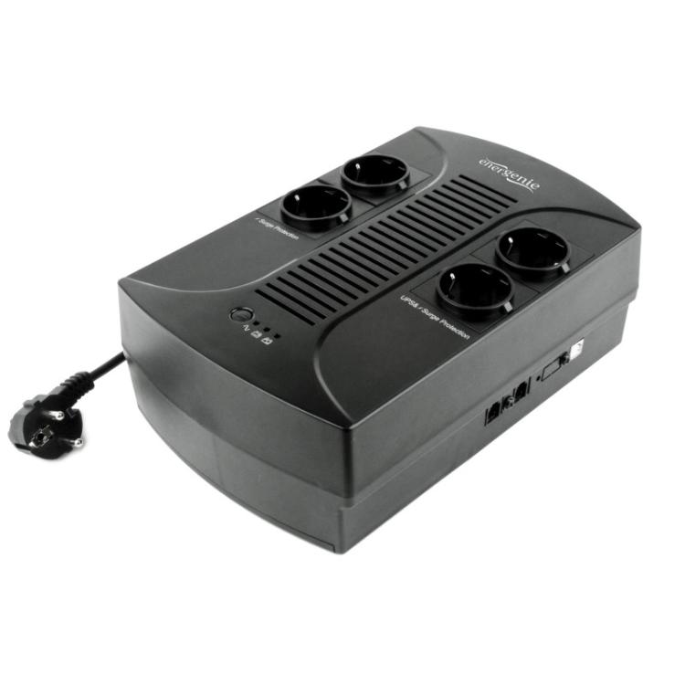 Gembird - EG-UPS-001 sistema de alimentación ininterrumpida (UPS) 0,65 kVA 390 W 4 salidas AC