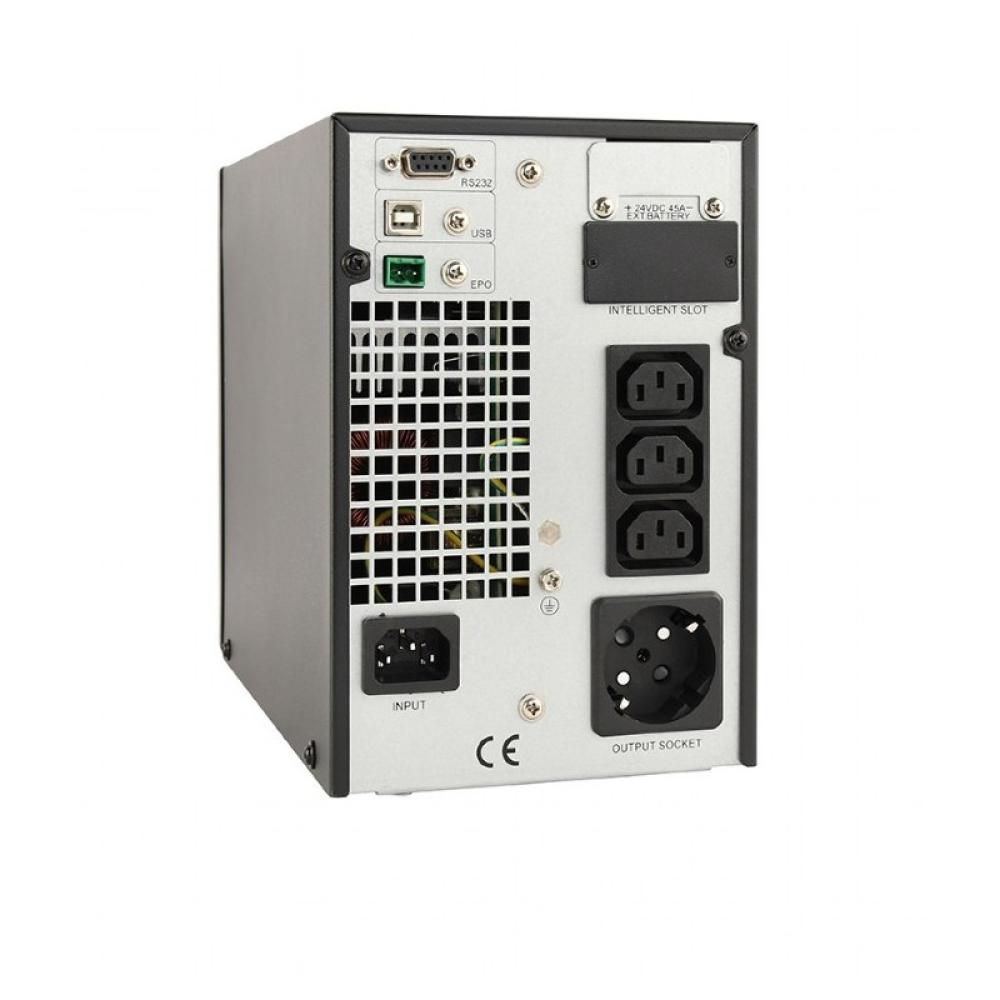Gembird - EG-UPSO-1000 sistema de alimentación ininterrumpida (UPS) Doble conversión (en línea) 1 kVA 900 W 4 salidas AC