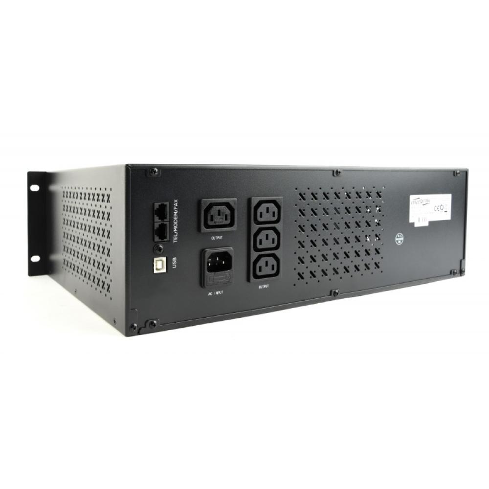 Gembird - Ups rack 19'''' 3.4u 1500va, 4xiec 230v out, iec14 in,rj11, usb, lcd sistema de alimentación ininterrumpida (UPS) Líne