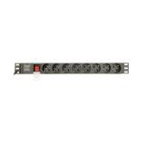 Gembird - EG-PDU-014-C14 unidad de distribución de energía (PDU) 8 salidas AC 1U Negro