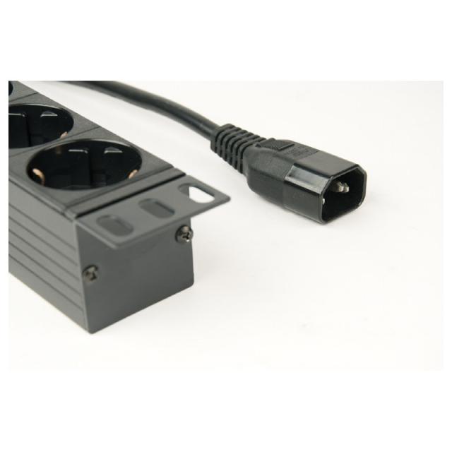 Gembird - EG-PDU-014-C14 unidad de distribución de energía (PDU) 8 salidas AC 1U Negro