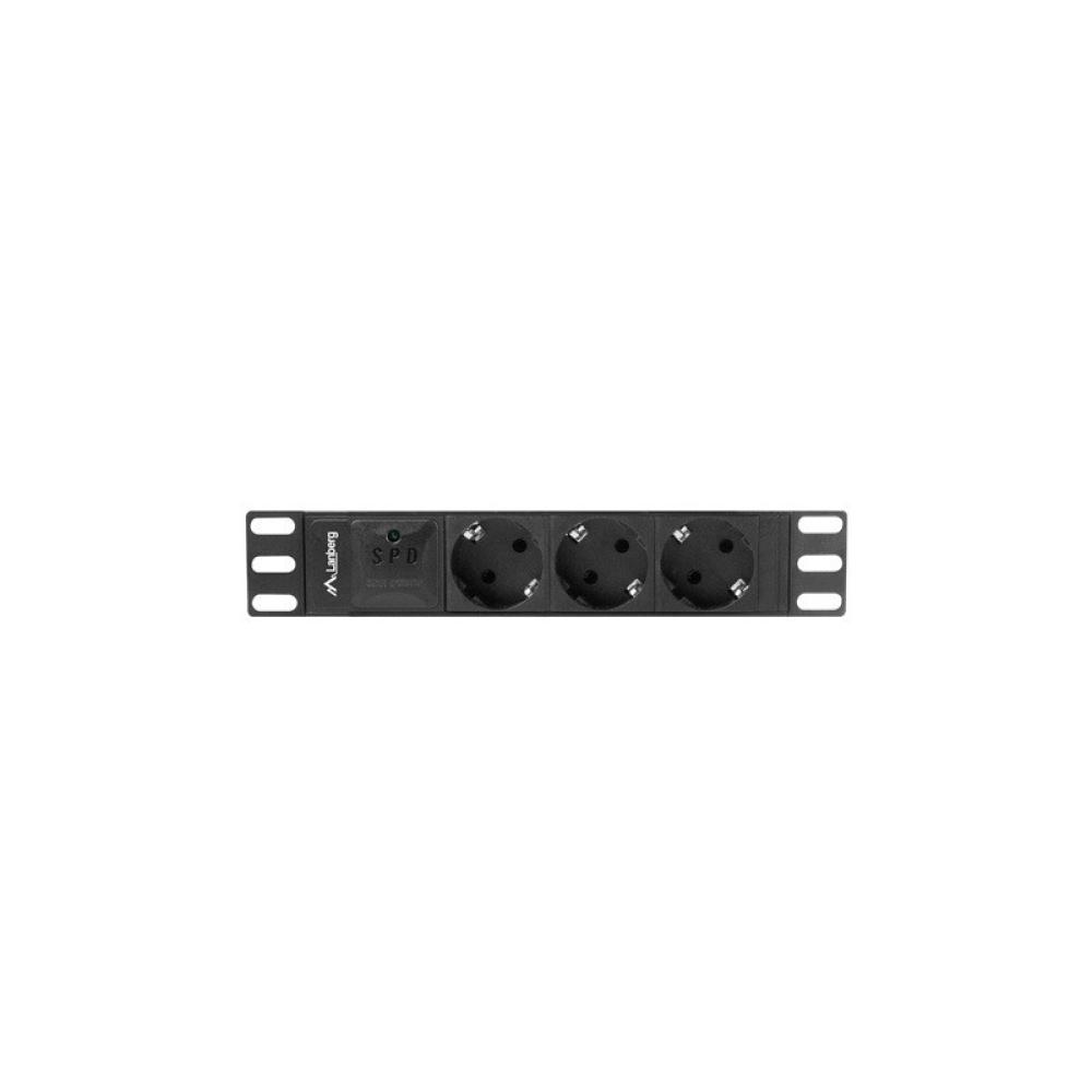 Lanberg - PDU-03F-0200-IEC-BK unidad de distribución de energía (PDU) 1U