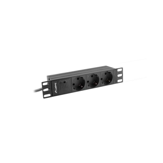 Lanberg - PDU-03F-0200-IEC-BK unidad de distribución de energía (PDU) 1U