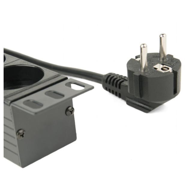 Gembird - EG-PDU-014 unidad de distribución de energía (PDU) 8 salidas AC 1U Negro