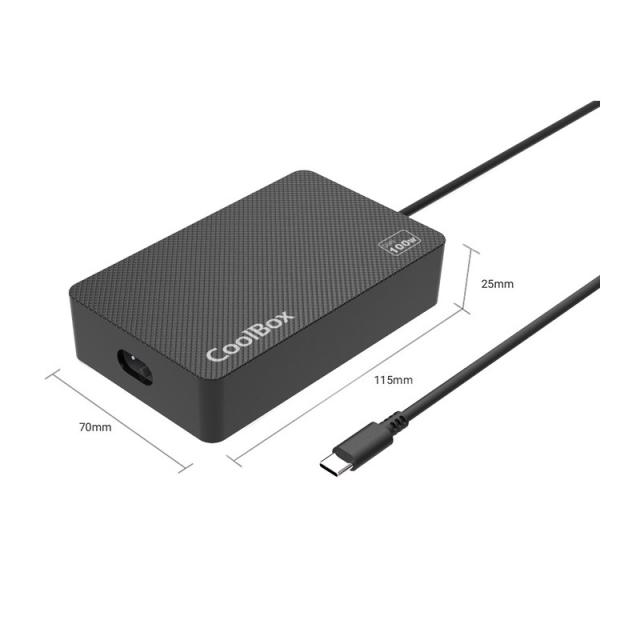 CoolBox - CARGADOR PORTATIL GAN USB-C 100W