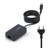 StarTech.com - 165LE-USB-C-CHARGER adaptador e inversor de corriente Interior 65 W Negro