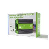 EnerGenie - EG-PWC-PS2000-01 adaptador e inversor de corriente Auto 2000 W Negro, Verde