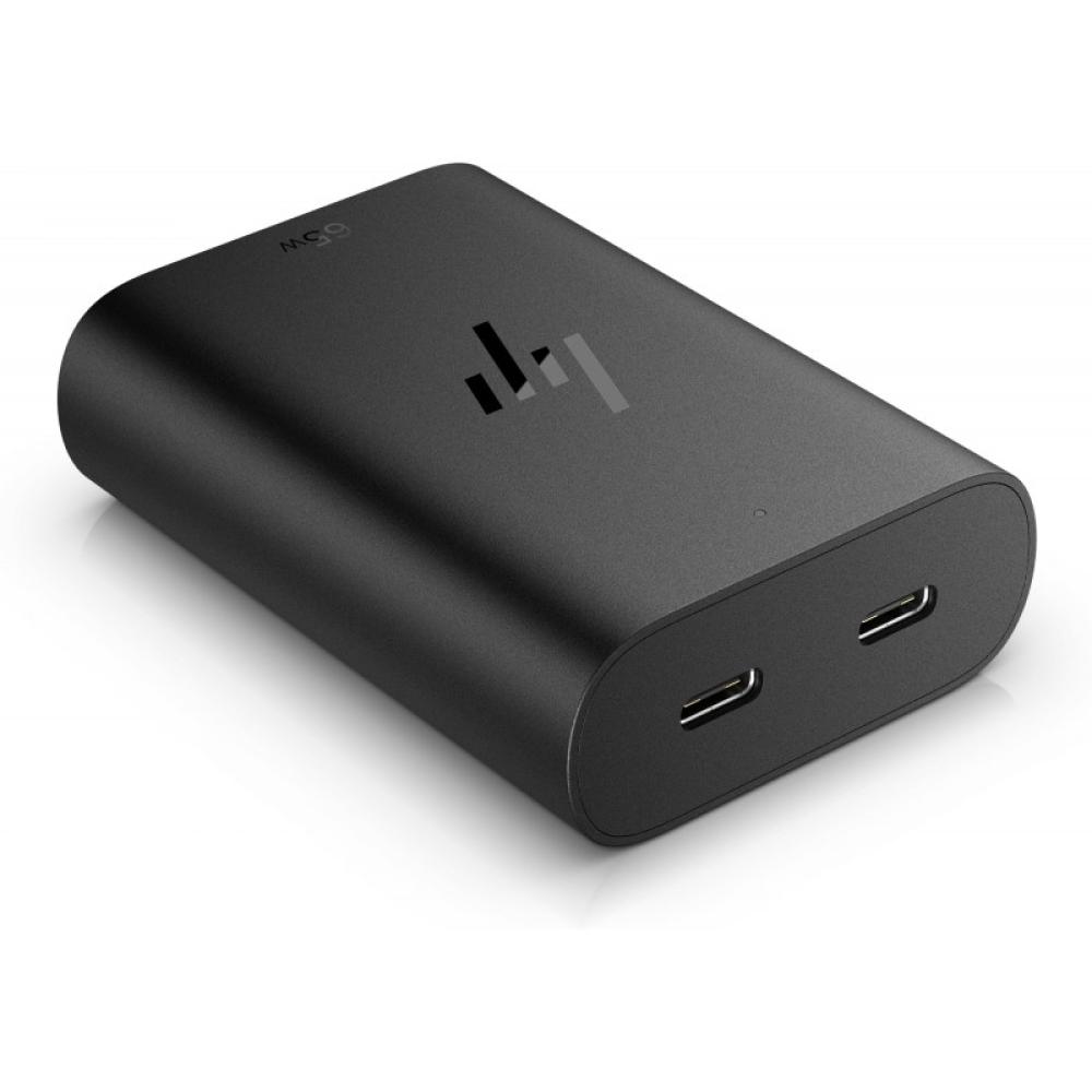 HP - Cargador para portátil de con USB-C GaN de 65 W - 600Q8AA