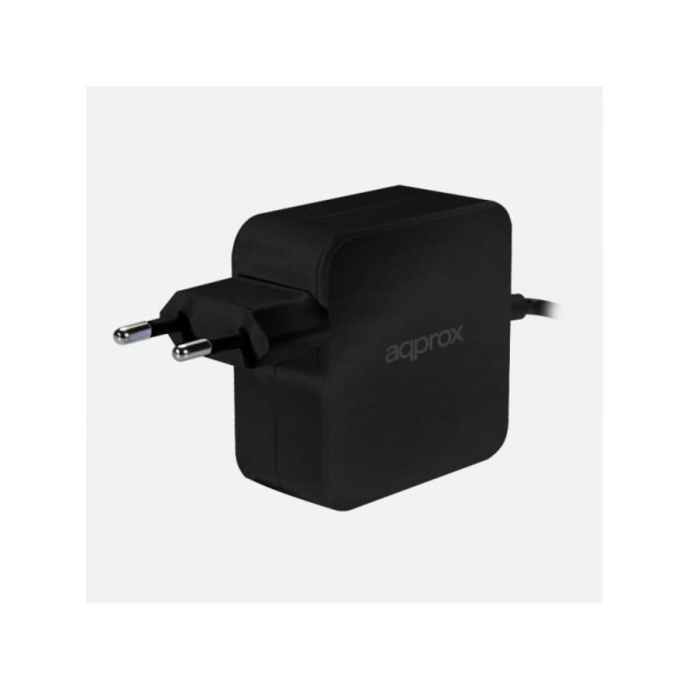 Approx - APPA90C cargador de dispositivo móvil Netbook, Portátil, Smartphone, Tableta Negro Corriente alterna Interior