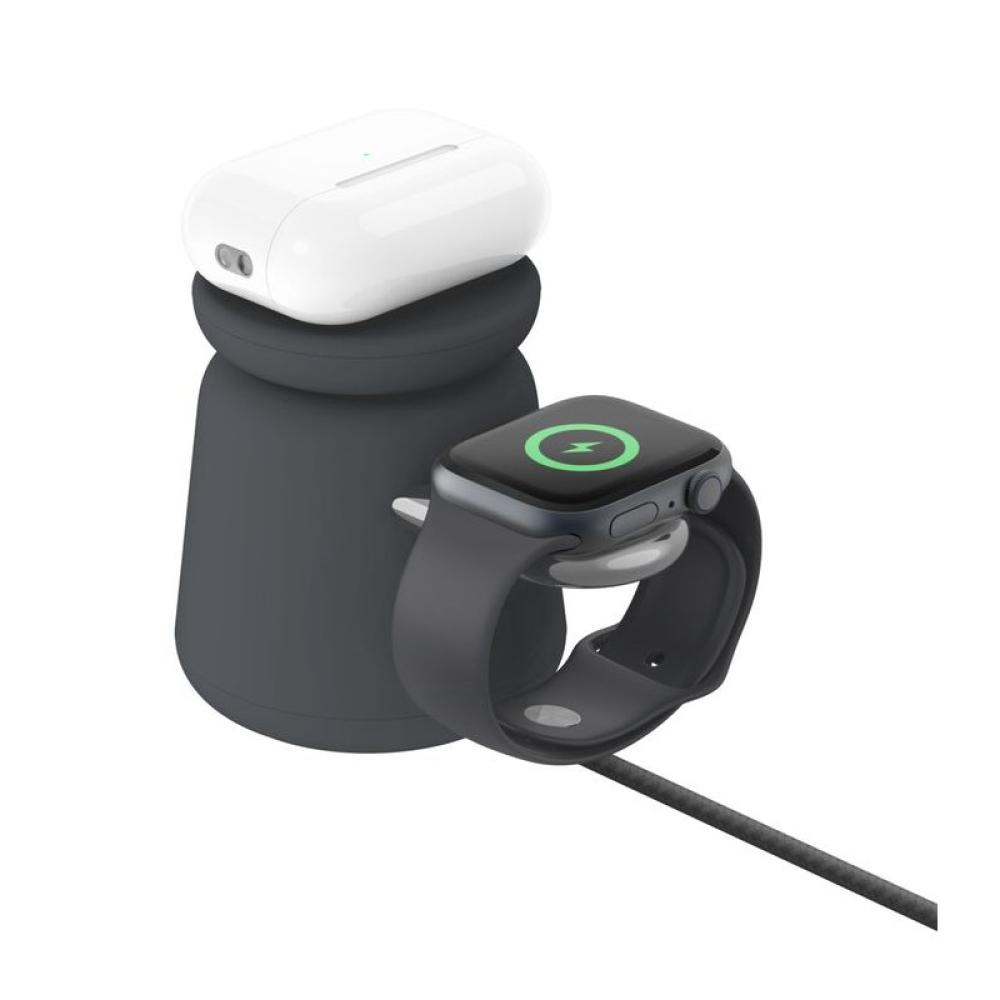 Belkin - BoostCharge Pro Auriculares, Smartphone, Reloj inteligente Carbón vegetal Corriente alterna Cargador inalámbrico Carga