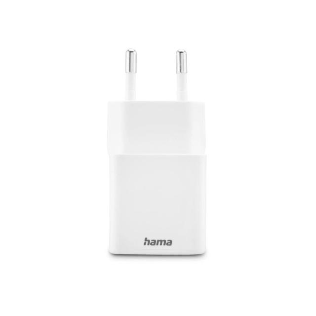 Hama - 00201991 cargador de dispositivo móvil Auriculares, Batería portátil, Smartphone, Tableta Blanco Corriente alterna Carga