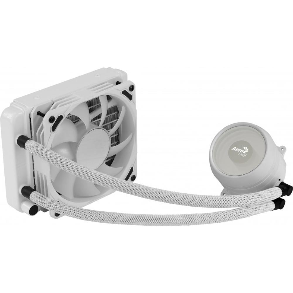 Aerocool - MIRAGEL120W Refrigeración Líquida CPU Ventilador 12cm ARGB TDP 200W Blanco