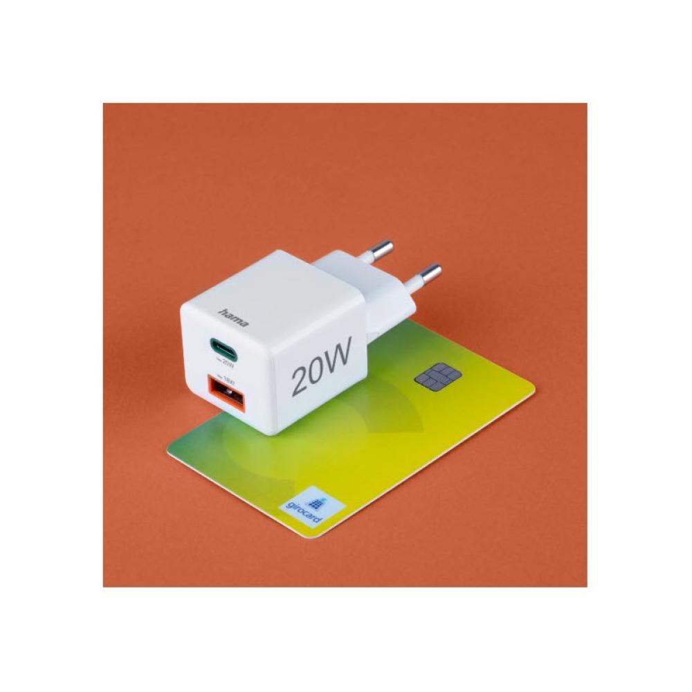 Hama - 00201991 cargador de dispositivo móvil Auriculares, Batería portátil, Smartphone, Tableta Blanco Corriente alterna Carga