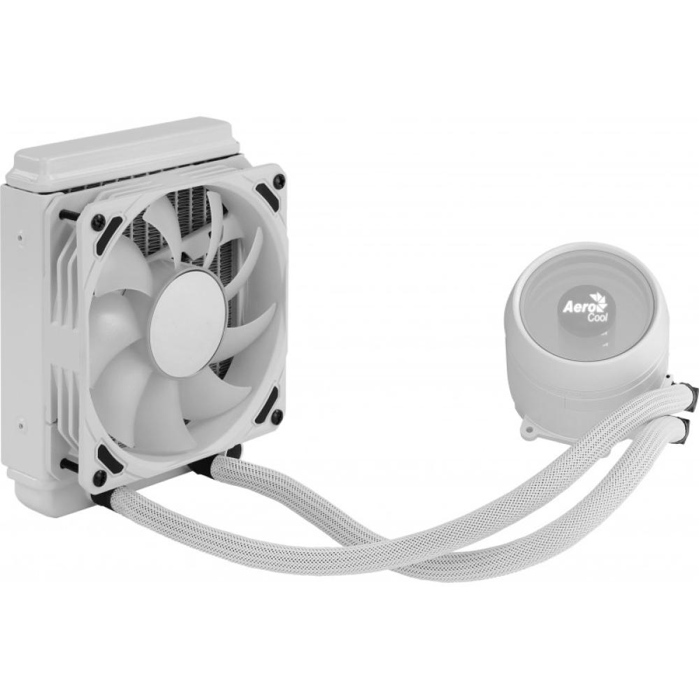 Aerocool - MIRAGEL120W Refrigeración Líquida CPU Ventilador 12cm ARGB TDP 200W Blanco