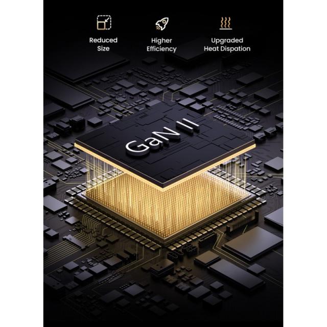 Ugreen - Nexode Pro 160W GaN Charger with USB-C Cable Universal Negro, Gris Corriente alterna Carga rápida Interior