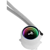 Aerocool - MIRAGEL120W Refrigeración Líquida CPU Ventilador 12cm ARGB TDP 200W Blanco