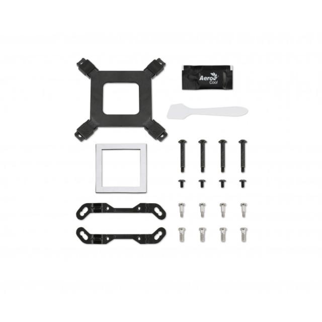 Aerocool - MIRAGEL120W Refrigeración Líquida CPU Ventilador 12cm ARGB TDP 200W Blanco