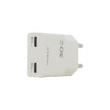 Mobilis - 020026 cargador de dispositivo móvil Universal Blanco Corriente alterna Carga rápida Interior