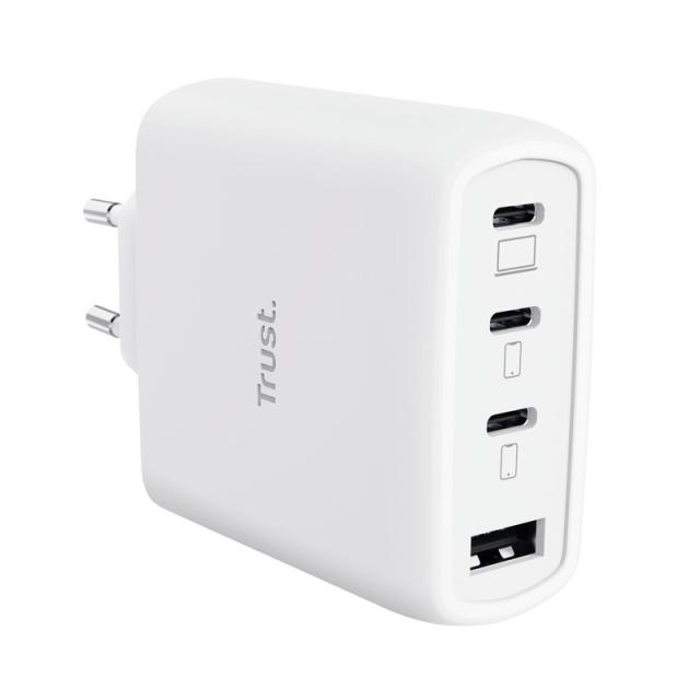 Trust - Maxo 65W Universal Blanco Corriente alterna Carga rápida Interior