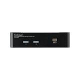 StarTech.com - Conmutador Switch KVM 2 puertos HDMI con Hub Concentrador USB 2.0 Audio - 1920x1200