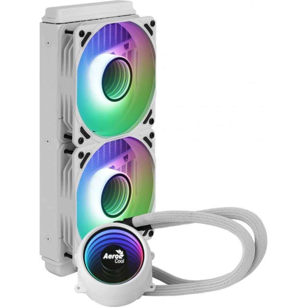 Aerocool - MIRAGEL240W Refrigeración Líquida CPU 2xVentilador 12cm ARGB TDP 400W Blanco