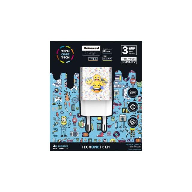 TECH ONE TECH - 400901P cargador de dispositivo móvil Interior Multicolor