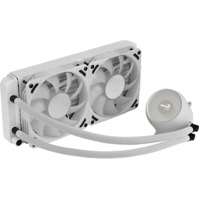 Aerocool - MIRAGEL240W Refrigeración Líquida CPU 2xVentilador 12cm ARGB TDP 400W Blanco
