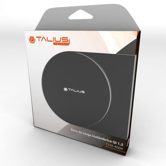 TALIUS - base de carga wireless QI-1.2 para smartphone 2A negra (tal-cha4004)