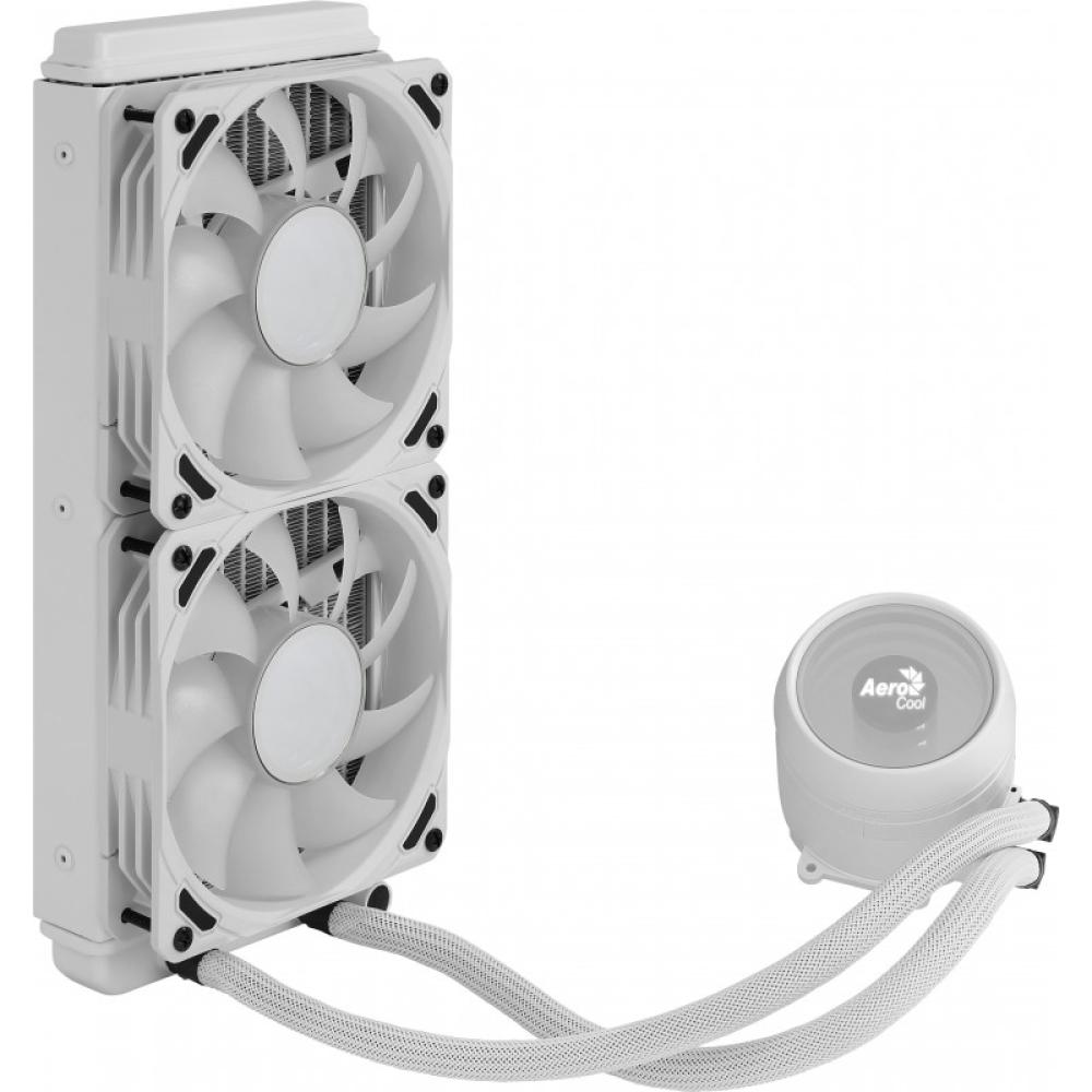 Aerocool - MIRAGEL240W Refrigeración Líquida CPU 2xVentilador 12cm ARGB TDP 400W Blanco