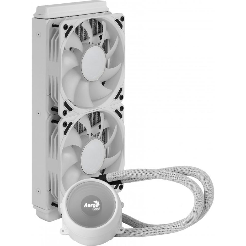 Aerocool - MIRAGEL240W Refrigeración Líquida CPU 2xVentilador 12cm ARGB TDP 400W Blanco